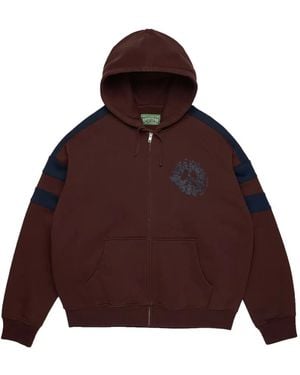 DENIM TEARS Denim U Hoodie Met Vlakken En Logoprint - Paars