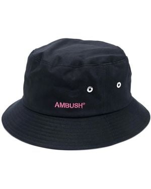Ambush Cappello Bucket Con Ricamo - Blu