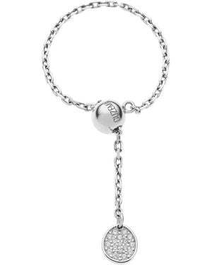 Guzema Transformer Diamond Charm Ring - White