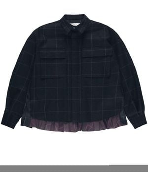 Sacai Windowpane Shirt - Blue