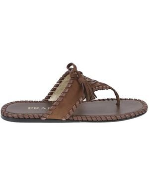 Prada Tasselled sandals - Braun
