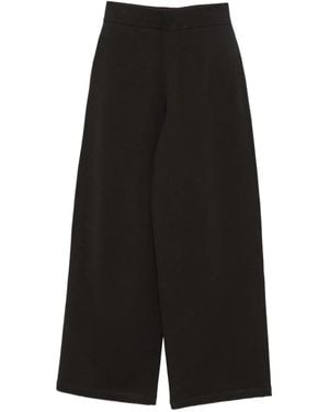 Lemaire ハイウエスト ワイドパンツ - ブラック