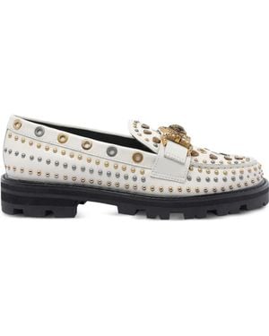 Kurt Geiger Mansion Stud Embellished Loafers - Gray