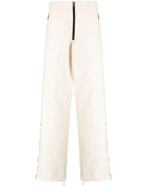 OAMC Zip-Detail Wide-Leg Trousers - White