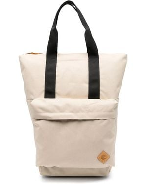 Timberland Logo-Patch Backpack - Natural