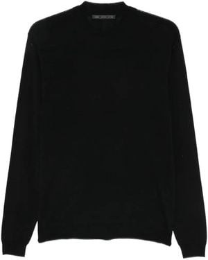 Low Brand Crew-Neck Jumper - Black