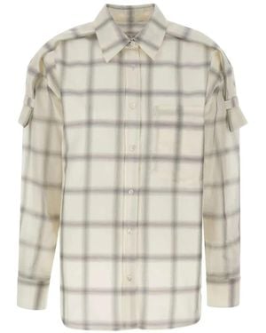 IRO Camisa Softy A Cuadros - Blanco