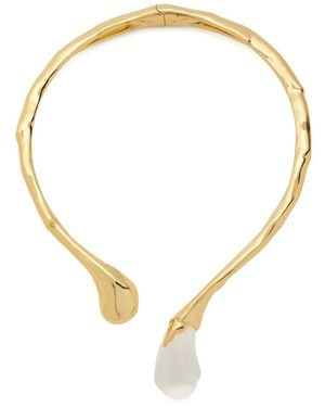 Alexis Liquid Choker Necklace - Metallic