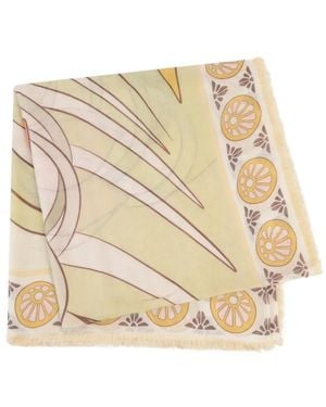 La DoubleJ Tulip Placée Fringed Scarf - Natural