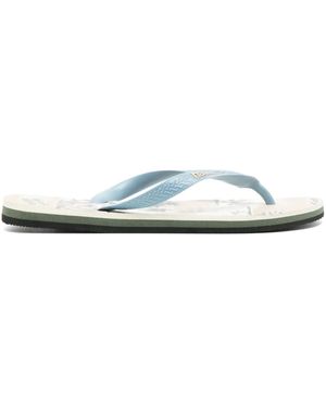 Maison Kitsuné Infradito Con Stampa Hawaiian X Havaianas - Bianco
