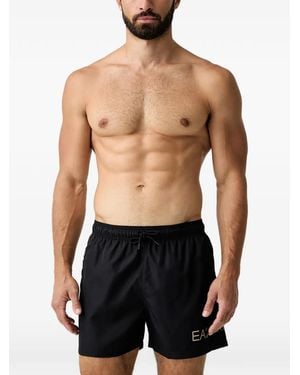 EA7 Costume Da Bagno Con Logo - Nero