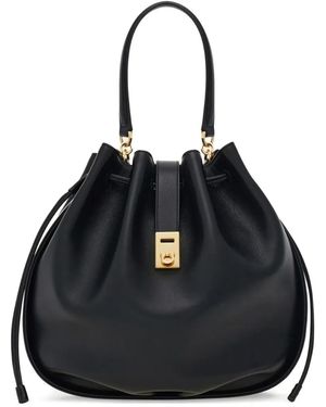 Ferragamo Hug Bucket Bag - Black