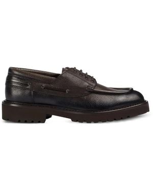 Doucal's Segelschuhe Aus Hirschleder - Schwarz