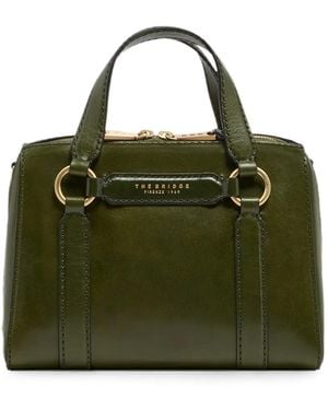 The Bridge Laura Leather Shoulder Bag - Green