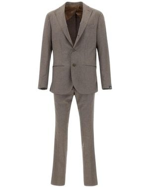 Barba Napoli Single-Breasted Suit - Grey
