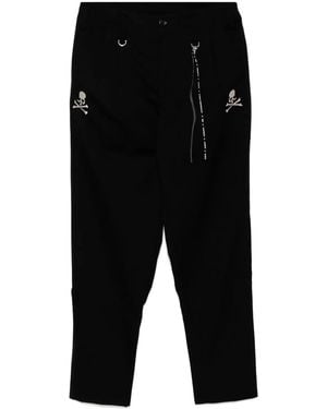 MASTERMIND WORLD Tapered-Hose Mit Logo-Stickerei - Schwarz