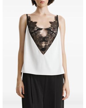 2310 STUDIO Camisole-Top Mit Spitze - Weiß