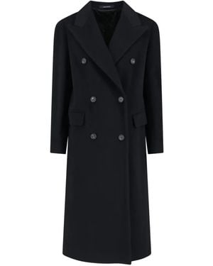 Tagliatore Jole Double-Breasted Coat - Black