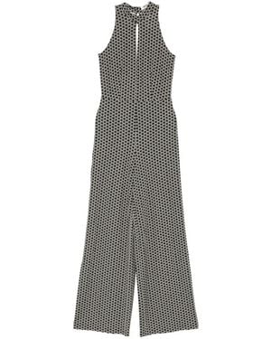 Siyu Mono Largo Con Estampado Geométrico - Gris