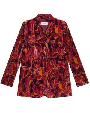 Maliparmi Blazer A Fiori - Rosso