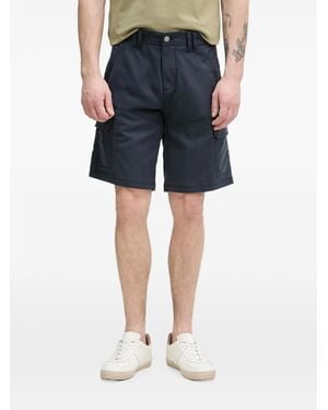 Aeronautica Militare Logo-Patch Cargo Shorts - Blue