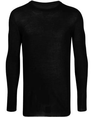 Boris Bidjan Saberi Fine-Knit Cotton Jumper - Black
