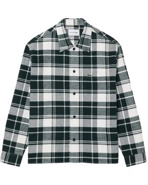 Lacoste Camisa A Cuadros - Verde