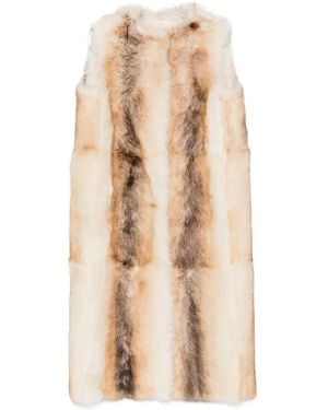 Yves Salomon Lamb-shearling Gilet - ナチュラル