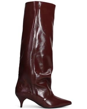 Alchimia Pointed-Toe Slouchy Boots - Viola