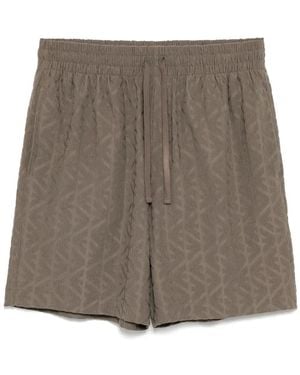 Emporio Armani Shorts Met Geborduurd Logo - Bruin