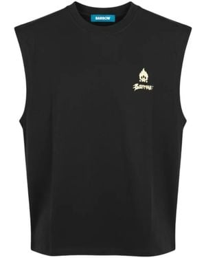 Barrow Graphic Sleeveless T-Shirt - Black