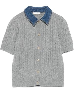 Sandro Wool Cardigan - Grey