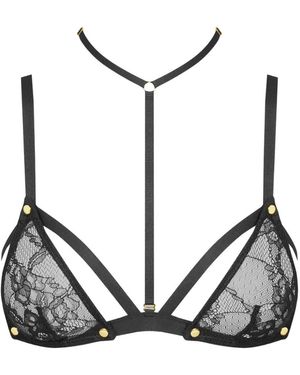 Scandale Jeux Magnétiques Harness Bra - Black