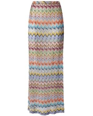 Missoni Pareo De Punto En Zigzag - Blanco