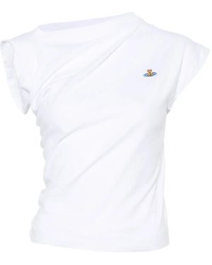 Vivienne Westwood Hebo Draped Top - White