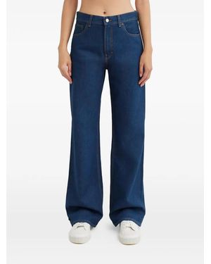 Haikure Korea Wide-Leg Jeans - Blue