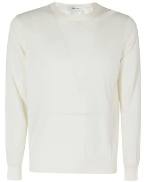 Kangra Crew-Neck Knitted Jumper - White