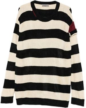 Yohji Yamamoto Striped Jumper - Black
