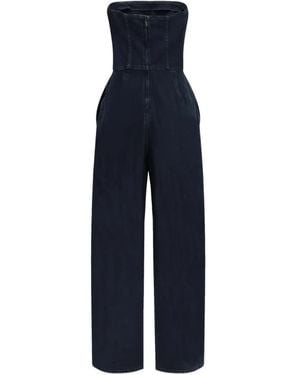 Agolde Agyness Strapless Jumpsuit - Blue