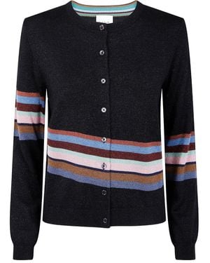 Paul Smith Cardigan A Righe - Nero