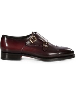 Santoni Gregor Double-Strap Monk Shoes - Brown