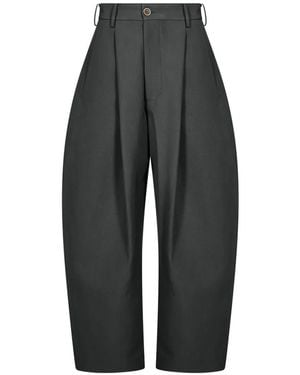 Uma Wang Pleated Tapered Trousers - Black