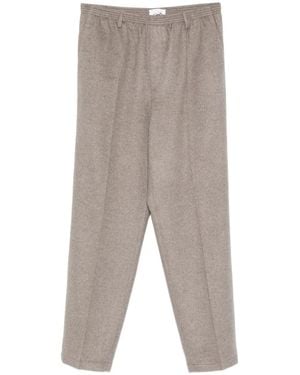 Cellar Door Elasticated-Waistband Cashmere Trousers - Grey