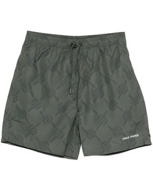 Daily Paper Patterned Swim Shorts - Grey