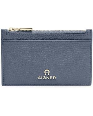 Aigner Portacarte Ivy Effetto Martellato - Blu