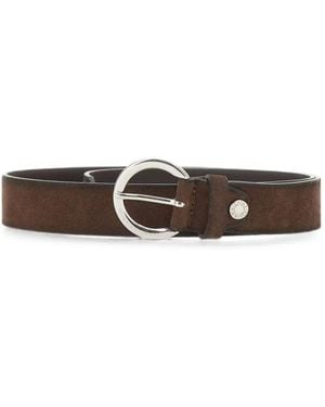 Gianni Chiarini Cinturón Con Logo Grabado - Blanco