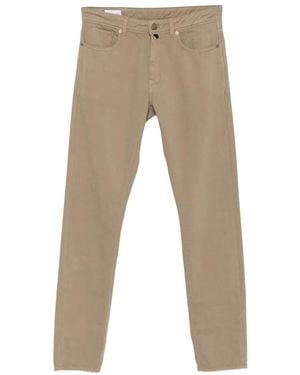 Incotex Straight-Leg Five-Pocket Trousers - Natural