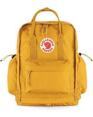 Fjallraven Kånken Logo-Patch Backpack - Yellow