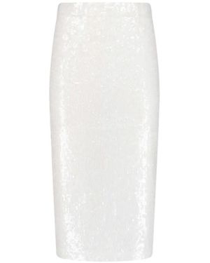 P.A.R.O.S.H. Sequin Skirt - White