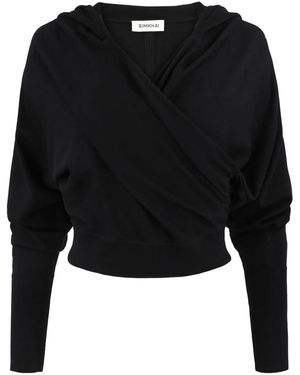Jonathan Simkhai Riley Wrap Hoodie - Schwarz